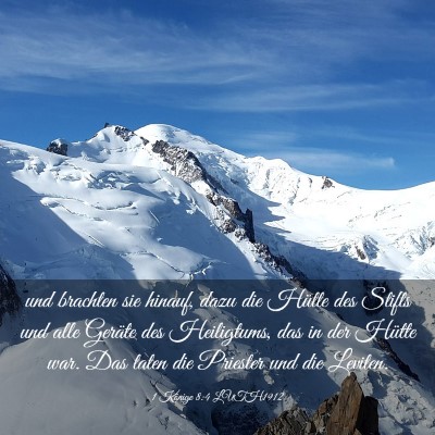 Picture 03 - 1 Könige 8:4 LUTH1912 - und brachten sie hinauf, dazu die Hütte des - Bible Verse Picture
