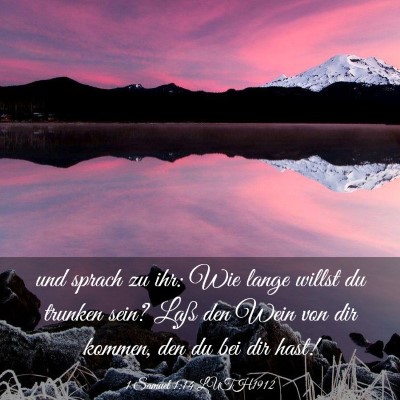Picture 03 - 1 Samuel 1:14 LUTH1912 - und sprach zu ihr: Wie lange willst du trunken - Bible Verse Picture