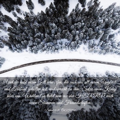 Picture 03 - 1 Samuel 10:19 LUTH1912 - Und ihr habt euren Gott verworfen, der euch aus - Bible Verse Picture