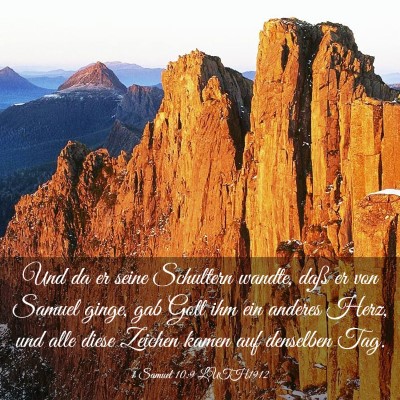 Picture 03 - 1 Samuel 10:9 LUTH1912 - Und da er seine Schultern wandte, daß er von - Bible Verse Picture