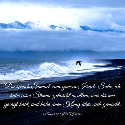 Picture 03 - 1 Samuel 12:1 LUTH1912 - Da sprach Samuel zum ganzen Israel: Siehe, ich - Bible Verse Picture
