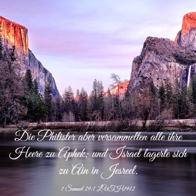 Picture 03 - 1 Samuel 29:1 LUTH1912 - Die Philister aber versammelten alle ihre Heere - Bible Verse Picture