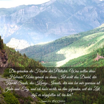 Picture 03 - 1 Samuel 29:3 LUTH1912 - Da sprachen die Fürsten der Philister: Was - Bible Verse Picture