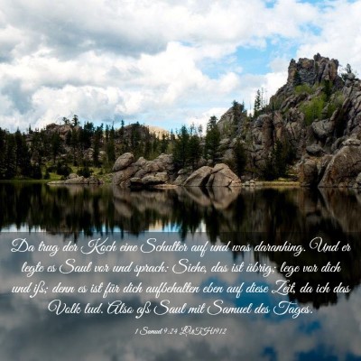 Picture 03 - 1 Samuel 9:24 LUTH1912 - Da trug der Koch eine Schulter auf und was - Bible Verse Picture