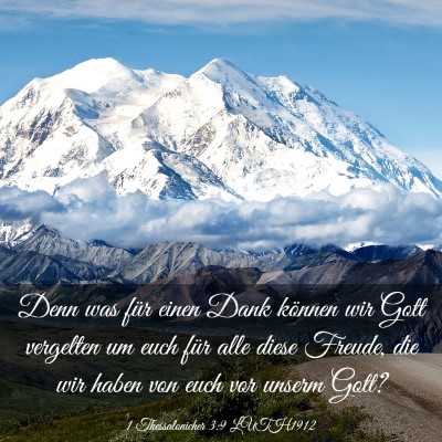 Picture 03 - 1 Thessalonicher 3:9 LUTH1912 - Denn was für einen Dank können wir Gott - Bible Verse Picture