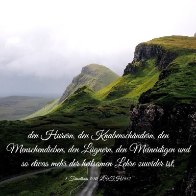Picture 03 - 1 Timotheus 1:10 LUTH1912 - den Hurern, den Knabenschändern, den - Bible Verse Picture