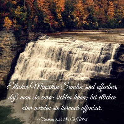 Picture 03 - 1 Timotheus 5:24 LUTH1912 - Etlicher Menschen Sünden sind offenbar, daß man - Bible Verse Picture