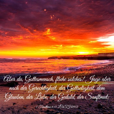 Picture 03 - 1 Timotheus 6:11 LUTH1912 - Aber du, Gottesmensch, fliehe solches! Jage aber - Bible Verse Picture