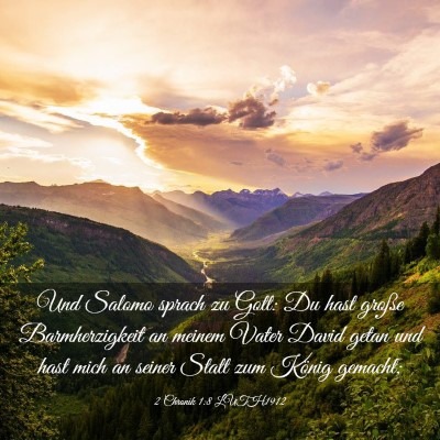 Picture 03 - 2 Chronik 1:8 LUTH1912 - Und Salomo sprach zu Gott: Du hast große - Bible Verse Picture