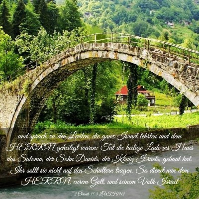 Picture 03 - 2 Chronik 35:3 LUTH1912 - und sprach zu den Leviten, die ganz Israel - Bible Verse Picture