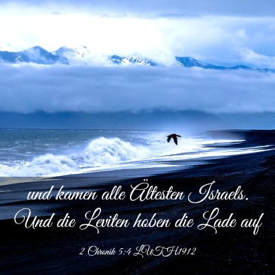 Picture 03 - 2 Chronik 5:4 LUTH1912 - und kamen alle Ältesten Israels. Und die Leviten - Bible Verse Picture