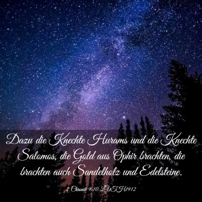 Picture 03 - 2 Chronik 9:10 LUTH1912 - Dazu die Knechte Hurams und die Knechte Salomos, - Bible Verse Picture