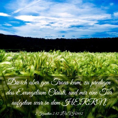 Picture 03 - 2 Korinther 2:12 LUTH1912 - Da ich aber gen Troas kam, zu predigen das - Bible Verse Picture