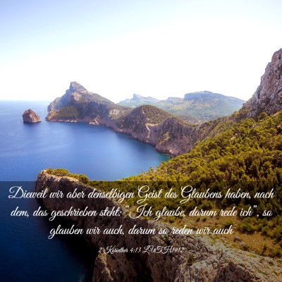 Picture 03 - 2 Korinther 4:13 LUTH1912 - Dieweil wir aber denselbigen Geist des Glaubens - Bible Verse Picture