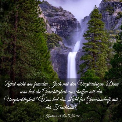 Picture 03 - 2 Korinther 6:14 LUTH1912 - Ziehet nicht am fremden Joch mit den - Bible Verse Picture