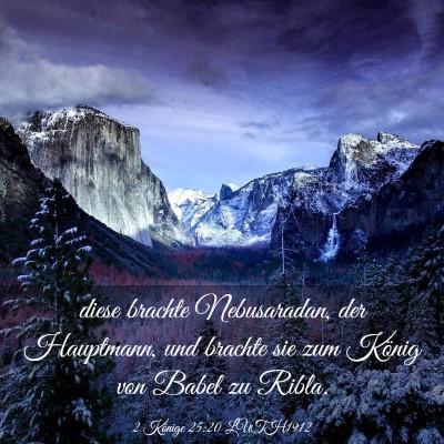 Picture 03 - 2 Könige 25:20 LUTH1912 - diese brachte Nebusaradan, der Hauptmann, und - Bible Verse Picture