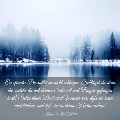 Picture 03 - 2 Könige 6:22 LUTH1912 - Er sprach: Du sollst sie nicht schlagen. - Bible Verse Picture