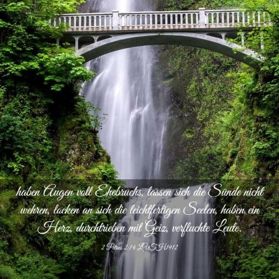 Picture 03 - 2 Petrus 2:14 LUTH1912 - haben Augen voll Ehebruchs, lassen sich die - Bible Verse Picture
