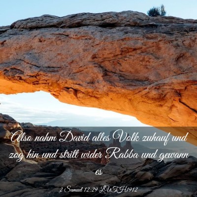 Picture 03 - 2 Samuel 12:29 LUTH1912 - Also nahm David alles Volk zuhauf und zog hin und - Bible Verse Picture