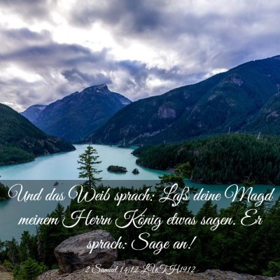 Picture 03 - 2 Samuel 14:12 LUTH1912 - Und das Weib sprach: Laß deine Magd meinem Herrn - Bible Verse Picture