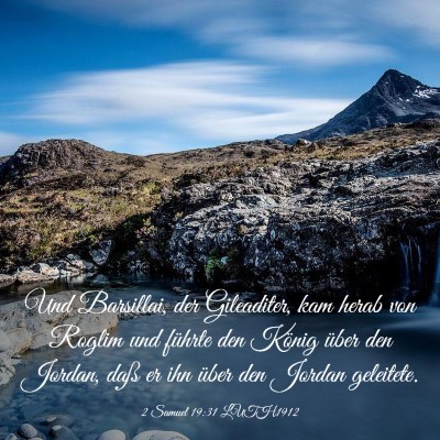 Picture 03 - 2 Samuel 19:31 LUTH1912 - Und Barsillai, der Gileaditer, kam herab von - Bible Verse Picture