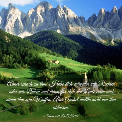 Picture 03 - 2 Samuel 2:21 LUTH1912 - Abner sprach zu ihm: Hebe dich entweder zur - Bible Verse Picture