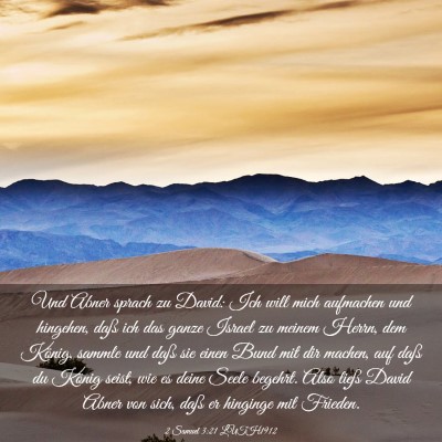 Picture 03 - 2 Samuel 3:21 LUTH1912 - Und Abner sprach zu David: Ich will mich - Bible Verse Picture