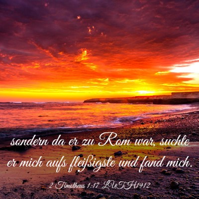 Picture 03 - 2 Timotheus 1:17 LUTH1912 - sondern da er zu Rom war, suchte er mich aufs - Bible Verse Picture