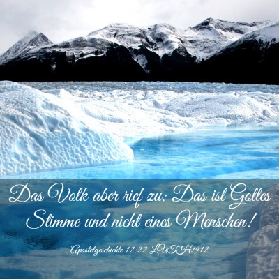 Picture 03 - Apostelgeschichte 12:22 LUTH1912 - Das Volk aber rief zu: Das ist Gottes Stimme und - Bible Verse Picture