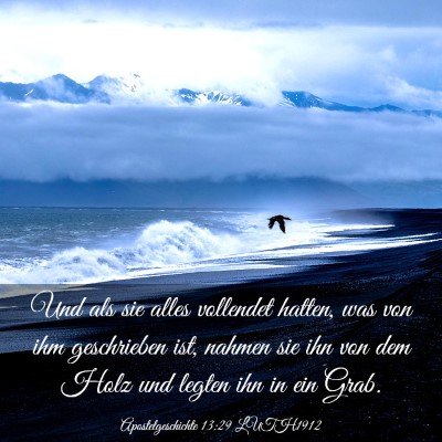 Picture 03 - Apostelgeschichte 13:29 LUTH1912 - Und als sie alles vollendet hatten, was von ihm - Bible Verse Picture