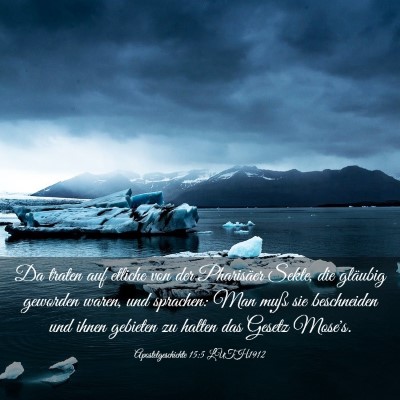 Picture 03 - Apostelgeschichte 15:5 LUTH1912 - Da traten auf etliche von der Pharisäer Sekte, - Bible Verse Picture
