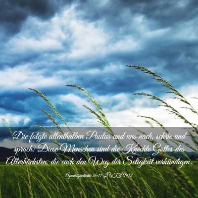 Picture 03 - Apostelgeschichte 16:17 LUTH1912 - Die folgte allenthalben Paulus und uns nach, - Bible Verse Picture