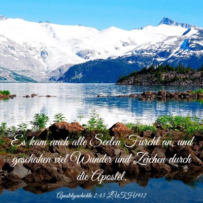 Picture 03 - Apostelgeschichte 2:43 LUTH1912 - Es kam auch alle Seelen Furcht an, und geschahen - Bible Verse Picture