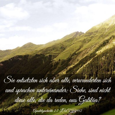 Picture 03 - Apostelgeschichte 2:7 LUTH1912 - Sie entsetzten sich aber alle, verwunderten sich - Bible Verse Picture