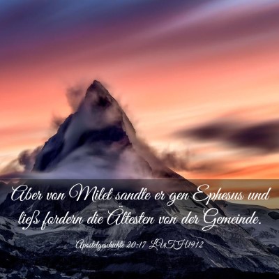 Picture 03 - Apostelgeschichte 20:17 LUTH1912 - Aber von Milet sandte er gen Ephesus und ließ - Bible Verse Picture