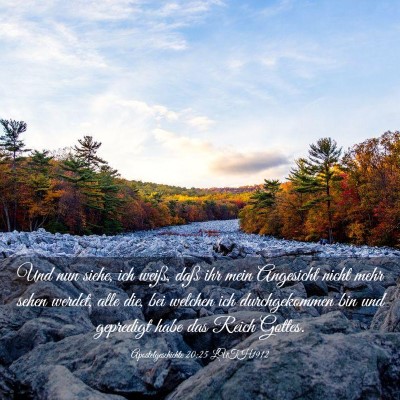 Picture 03 - Apostelgeschichte 20:25 LUTH1912 - Und nun siehe, ich weiß, daß ihr mein Angesicht - Bible Verse Picture