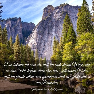 Picture 03 - Apostelgeschichte 24:14 LUTH1912 - Das bekenne ich aber dir, daß ich nach diesem - Bible Verse Picture