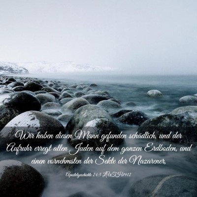 Picture 03 - Apostelgeschichte 24:5 LUTH1912 - Wir haben diesen Mann gefunden schädlich, und - Bible Verse Picture