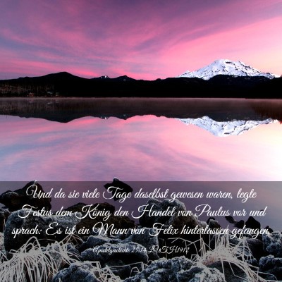 Picture 03 - Apostelgeschichte 25:14 LUTH1912 - Und da sie viele Tage daselbst gewesen waren, - Bible Verse Picture