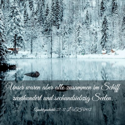 Picture 03 - Apostelgeschichte 27:37 LUTH1912 - Unser waren aber alle zusammen im Schiff - Bible Verse Picture