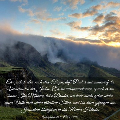 Picture 03 - Apostelgeschichte 28:17 LUTH1912 - Es geschah aber nach drei Tagen, daß Paulus - Bible Verse Picture