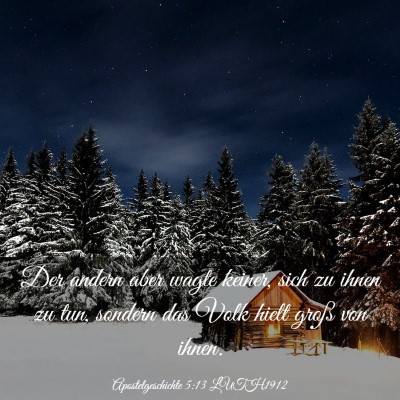 Picture 03 - Apostelgeschichte 5:13 LUTH1912 - Der andern aber wagte keiner, sich zu ihnen zu - Bible Verse Picture