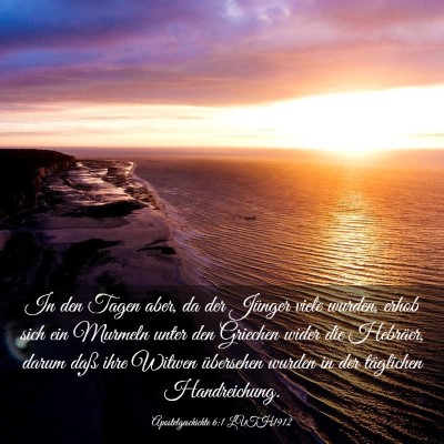 Picture 03 - Apostelgeschichte 6:1 LUTH1912 - In den Tagen aber, da der Jünger viele wurden, - Bible Verse Picture