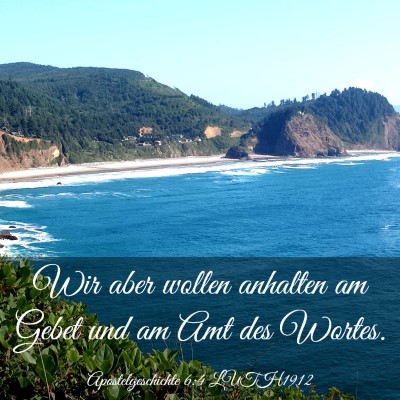 Picture 03 - Apostelgeschichte 6:4 LUTH1912 - Wir aber wollen anhalten am Gebet und am Amt des - Bible Verse Picture