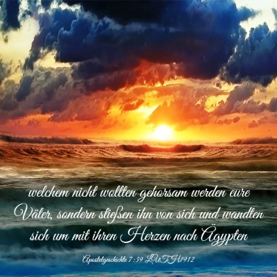 Picture 03 - Apostelgeschichte 7:39 LUTH1912 - welchem nicht wollten gehorsam werden eure - Bible Verse Picture