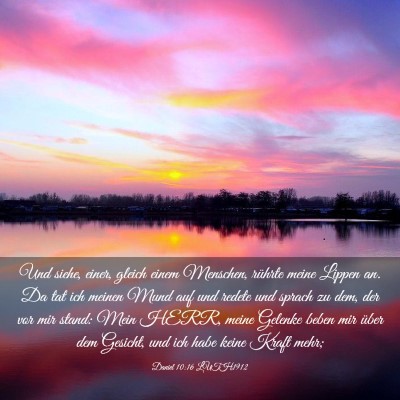 Picture 03 - Daniel 10:16 LUTH1912 - Und siehe, einer, gleich einem Menschen, rührte - Bible Verse Picture