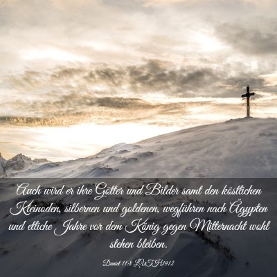 Picture 03 - Daniel 11:8 LUTH1912 - Auch wird er ihre Götter und Bilder samt den - Bible Verse Picture