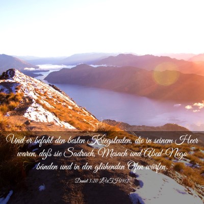 Picture 03 - Daniel 3:20 LUTH1912 - Und er befahl den besten Kriegsleuten, die in - Bible Verse Picture