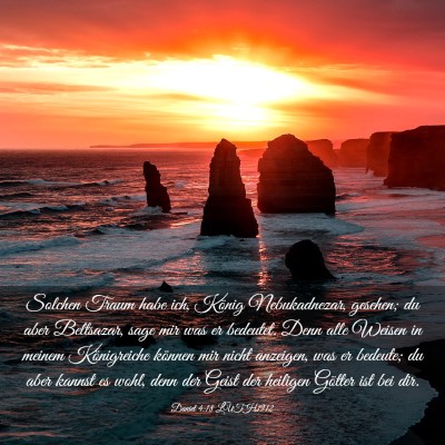 Picture 03 - Daniel 4:18 LUTH1912 - Solchen Traum habe ich, König Nebukadnezar, - Bible Verse Picture