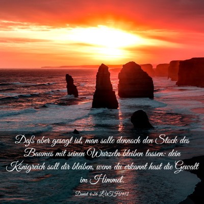 Picture 03 - Daniel 4:26 LUTH1912 - Daß aber gesagt ist, man solle dennoch den Stock - Bible Verse Picture